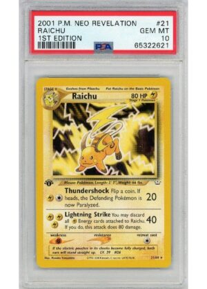 Raichu 21/64 1st Edition PSA 10