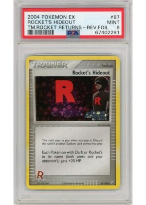 Rocket's Hideout 87/109 Reverse Foil PSA 9