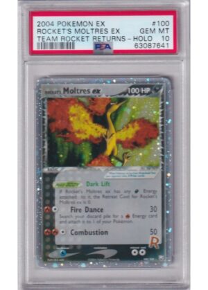 Rocket's Moltres ex 100/109 PSA 10