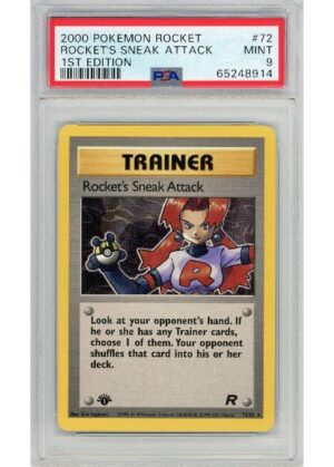 Rocket's Sneak Attack 72/82 1st Edition PSA 9