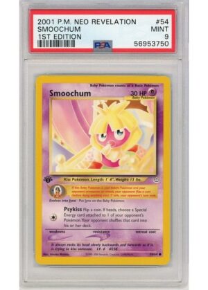 Smoochum 54/64 1st Edition PSA 9