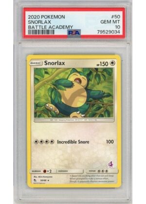 Snorlax Battle Academy Mewtwo Deck 50/68 PSA 10