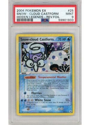 Snow-Cloud Castform 25/101 Reverse Foil PSA 9