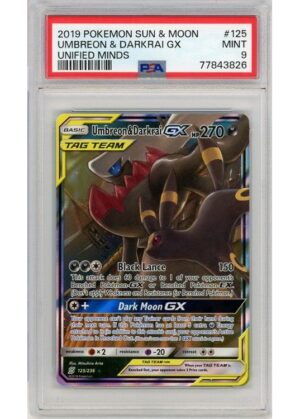Umbreon & Darkrai GX 125/236 PSA 9