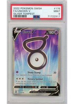 Unown V 176/195 PSA 9
