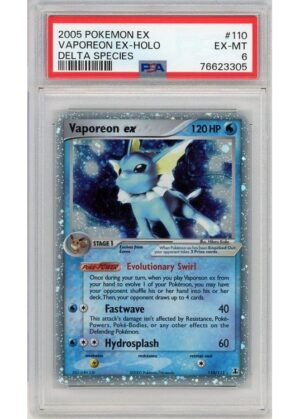Vaporeon ex 110/113 PSA 6