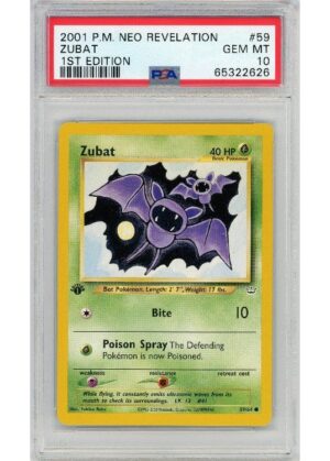 Zubat 59/64 1st Edition PSA 10