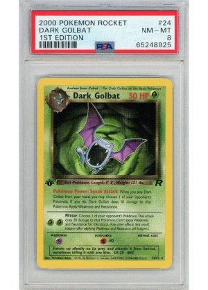 Dark Golbat 24/82 1st Edition PSA 8