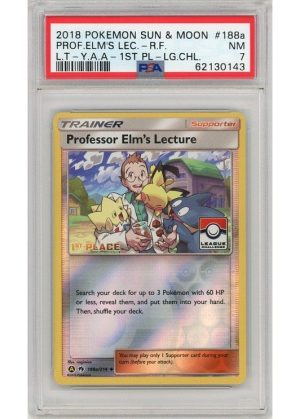 Professor Elm's Lecture 1st Place Stamp 188a/214 Reverse Foil PSA 7