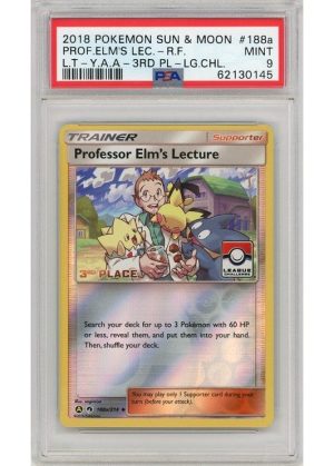 Professor Elm's Lecture 3rd Place Stamp 188a/214 Reverse Foil PSA 9
