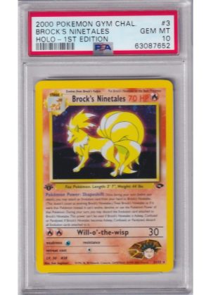 Brock's Ninetales 3/132 1st Edition PSA 10