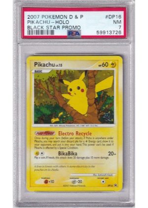 Pikachu Snowflake Stamp DP16 PSA 7