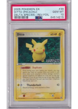Ditto (Pikachu) 39/113 Reverse Foil PSA 10