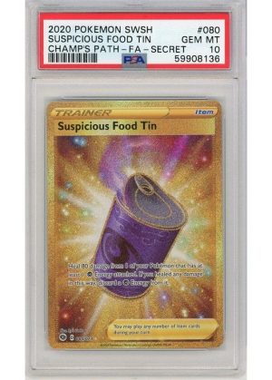 Suspicious Food Tin 080/073 PSA 10