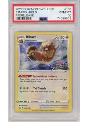 Bibarel (Prerelease) SWSH188 PSA 10