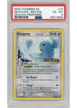 Dewgong &delta; 15/101 Reverse Foil PSA 6