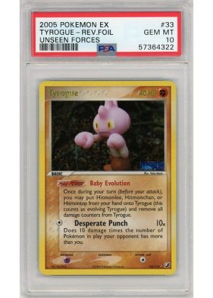 Tyrogue 33/115 Reverse Foil PSA 10