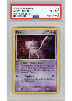 Mew Cosmos Holo 4/17 PSA 6