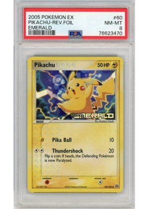 Pikachu 60/106 Reverse Foil PSA 8