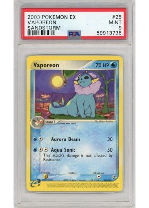 Vaporeon 25/100 PSA 9