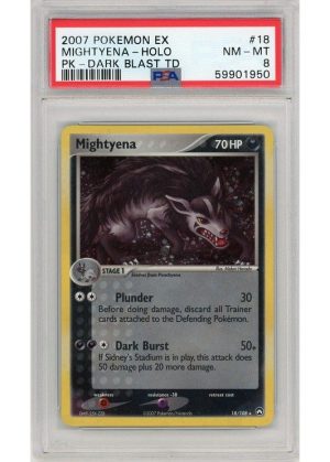Mightyena Cosmos Holo 18/108 PSA 8