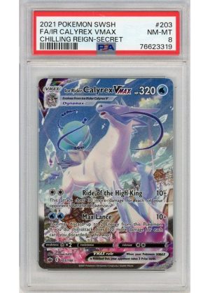 Ice Rider Calyrex VMAX 203/198 PSA 8