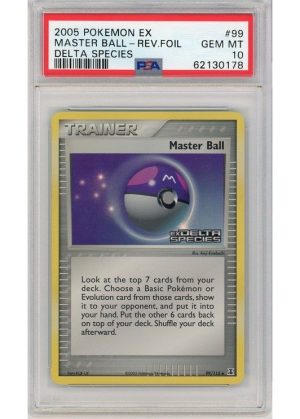 Master Ball 99/113 Reverse Foil PSA 10