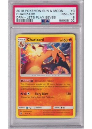 Charizard Non Holo 3/70 PSA 8