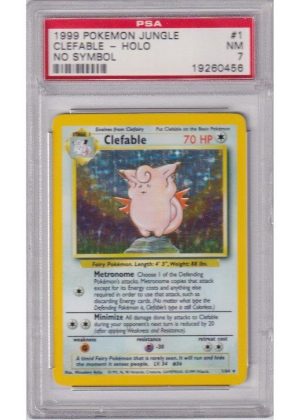 Clefable No Symbol Error 1/64 PSA 7
