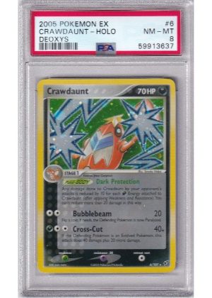 Crawdaunt 6/107 PSA 8