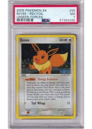 Eevee 55/115 Reverse Foil PSA 7