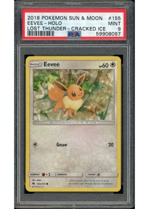 Eevee Cracked Ice Holo 155/214 PSA 9