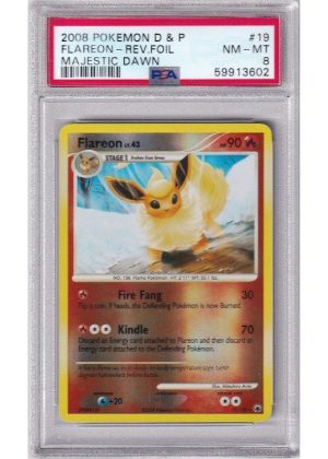 Flareon 19/100 Reverse Foil PSA 8