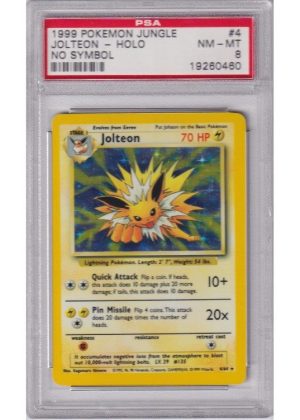 Jolteon No Symbol Error 4/64 PSA 8