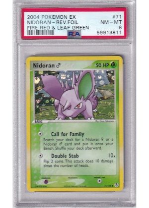 Nidoran ♂ 71/112 Reverse Foil PSA 8
