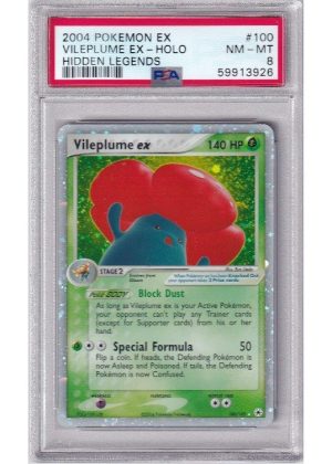 Vileplume ex 100/101 PSA 8