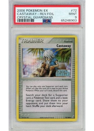 Castaway 72/100 Reverse Foil PSA 9